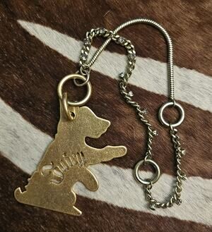 RARE Vintage Y2K Juicy Couture Gold Scottie Purse Charm Snake/Rhinestone Chain